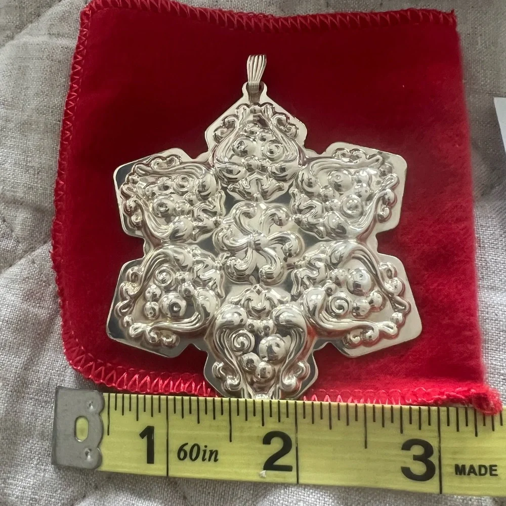 Reed & Barton Sterling Silver Snowflake Ornament